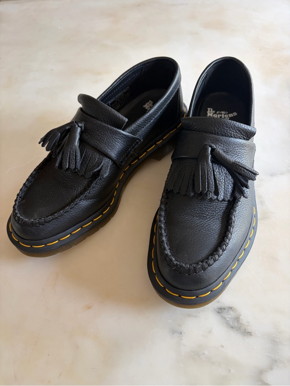 Adrian Virginia Leather Tassel Loafers